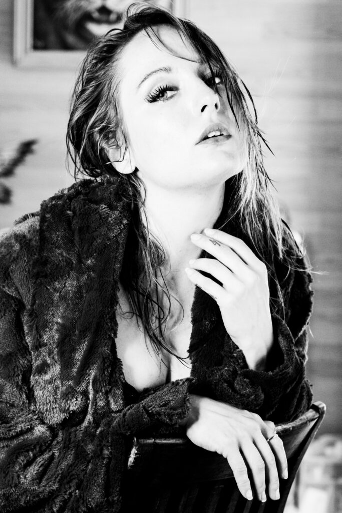 Black and white portrait